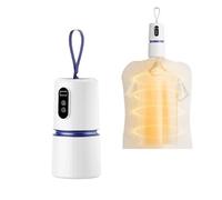 BNZCZY Secador de Ropa portátil, Mini secador rápido 200W con Bolsa y Gancho de Secado, secador Compacto 2-en-1 para Viaje, apartamento, Autocaravana, Dormitorio