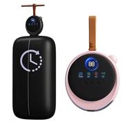 BNZCZY Secador de Ropa portátil, secador Compacto Plegable con Temporizador y Bolsa de Secado, solución de Secado rápido para apartamento, Autocaravana, Viajes(Color:Rosa)