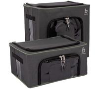 Bo-Camp - Caja de almacenaje - Plegable - 2 Piezas - 2 Tamaños