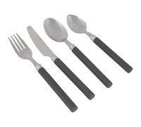 Bo-Camp - Cubertería - 16 Piezas - 4 Personas - Gris