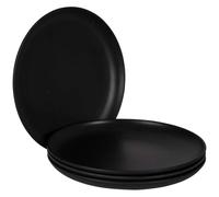 Bo-Camp - Industrial - Plato Desayuno - Orville - 4 Piezas - Negro