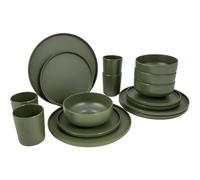 Bo-Camp - Industrial - Vajilla - Patom - 16 Piezas - Verde