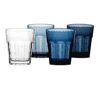 Bo-Camp Juego de 4 vasos de camping Mix&Match de viaje, 200 ml, color azul