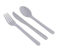 Bo-Camp - Juego de cubiertos - Renew - RPET - Gris - 6 Piezas