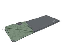 Bo-Camp leevz Cedar - Saco de Dormir 220 x 90 cm, algodón poliéster, Verde/Antracita, 220 x 90 cm