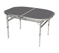 Bo-Camp - Mesa - Ovalada - Modelo Maleta - 120x80 cm