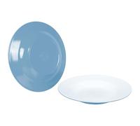 Bo-Camp - Plato Hondo - Bicolor - 4 Piezas - Azul