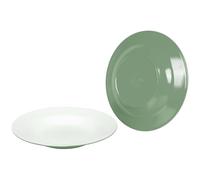 Bo-Camp - Plato Hondo - Bicolor - 4 Piezas - Verde