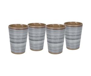 Bo-Camp - Taza - Halo - 4 Piezas - Gris