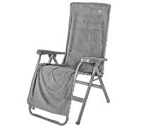 Bo-Camp - Toalla para Silla L - Universal - Tejido de Rizo - Gris