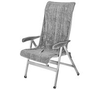 Bo-Camp - Toalla para Silla M - Universal - Tejido de Rizo - Gris