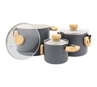Bo-Camp - Urban Outdoor collection - Juego de ollas - Barbican - Aluminio - Inducción - 3 Piezas