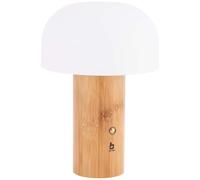 Bo-Camp - Urban Outdoor collection - Lámpara de mesa - Nasstington - Bambú - Recargable - 180 Lúmenes