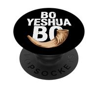 Bo Yeshua Bo Shofar Fe Profética PopSockets PopGrip Adhesivo