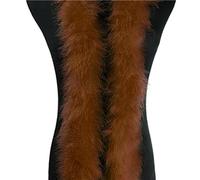 Boa de plumas de marabú esponjosas de 2 yardas para manualidades, costura, vestido de mujer, niña, plumas de pavo, adornos para bricolaje, adornos de plumas multicolor