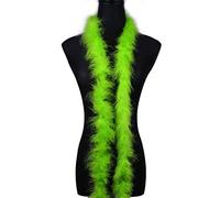 Boa de plumas Fruta verde de marabú esponjoso de 20g,aprox. 180 cm, para manualidades, bodas, fiestas, decoración de árboles de Navidad,carnaval, fiesta temática