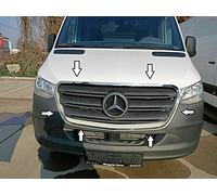 Boa Line Auto - Marco de ventilación cromado para campana y parrilla delantera, marco compatible con Mercedes SPRINTER W907