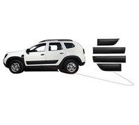 boa line Kit de cuerpo de moldura lateral de protector de puerta ABS, 4 piezas, 2018-2023 para Dacia Duster, negro