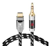 BOAACOUSTIC Cable de audio de 3,5 mm, cable auxiliar, cable de audio, cable de audio SOCC estéreo de jack de 3,5 mm a jack de 3,5 mm para auriculares para iPhone, iPod, iPad, Echo Dot, Sony y más 1,5
