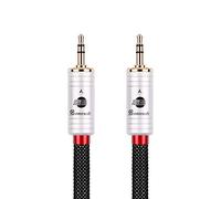BOAACOUSTIC Cable mini Jack a mini Jack 3.5mm Cable de Audio Mini-Jack hifi Audiophiles, Cable Aux/Auxiliar, para Teléfono, PC/Portátil, Coche HiFi 1.5m