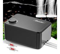 Boadw Aireador Acuario Ultra Silencioso 5.5w Oxigenador Bombas de Aire para Acuarios Ajustable para Acuarios 400 L con Todos Los Accesorios <40db