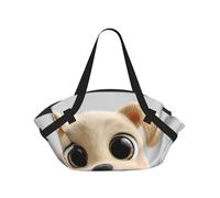 BOAIHH Big Eyed Puppy - Bolsa de camping plegable cómoda y elegante, multiusos, gruesa, duradera, espaciosa, accesorio de viaje