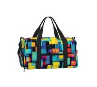 BOAIHH Bolsa cruzada de mano con diagrama geométrico cuadrado, elegante, duradera, segura, fiable para viajes y uso al aire libre