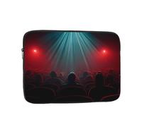 BOAIHH Bolsa ligera para computadora, exquisito patrón de impresión de cine silencioso, adecuada para viajes de negocios, trabajo, desplazamientos, Black, 10 inch