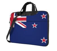 BOAIHH Bolsa ligera para portátil con estampado de bandera de Nueva Zelanda, hermosa y sencilla para viajes de negocios y oficina, Black, 15.6 inch