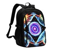 BOAIHH Cosmic Stars - Mochila de gran capacidad para computadora, compartimento independiente, diseño de alivio de presión, trabajo y desplazamiento