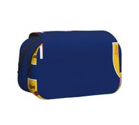 BOAIHH Estuche doble con diseño de bandera de las Islas Turcas y Caicos, impresión de ancho completo, adecuado para bocetos, viajes y escuela