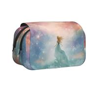 BOAIHH Fantasy Paradise Space - Estuche con doble concha para bolígrafos, impresión de ancho completo, adecuado para bocetos, viajes y escuela