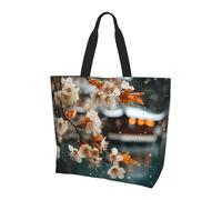 BOAIHH Flowers By The River In Winter - Bolso bandolera ligero para mujer, gran capacidad, para uso diario y trabajo