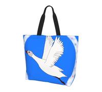 BOAIHH Flying White Goose - Bolso de hombro ligero para mujer, gran capacidad, para uso diario y trabajo