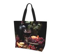 BOAIHH Fruits and Wines - Bolso bandolera ligero para mujer, gran capacidad, para uso diario y trabajo