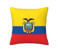 BOAIHH Funda de almohada para las cuatro estaciones de la bandera de Ecuador, 45,7 x 45,7 cm, suave, agradable al tacto y cómoda, con cremallera, adecuada para sofá, coche y dormitorio
