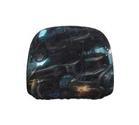 BOAIHH Future Robot - Funda para reposacabezas de coche, 1 unidad, elástica, universal, estilo único, evita el desgaste diario