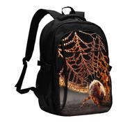 BOAIHH Golden Spider - Mochila de gran capacidad para computadora, compartimento independiente, diseño de alivio de presión, trabajo