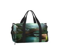 BOAIHH Little Bridge in the East - Bolsa bandolera de mano para equipaje, elegante, duradera, segura y fiable para viajes al aire libre