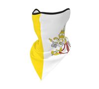 BOAIHH Máscara facial ligera, suave y cómoda con patrón completo de la bandera del Vaticano, para ciclismo, correr y pescar