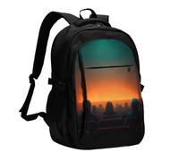 BOAIHH Mochila de cine tenue de gran capacidad con compartimento independiente para computadora, diseño de alivio de presión, trabajo