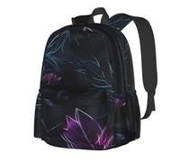 BOAIHH Versátil mochila negra misteriosa para estudiantes, elegante y duradera, adecuada para la escuela, ciclismo, senderismo y actividades al aire libre