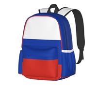 BOAIHH Versátil mochila para estudiantes con la bandera rusa, elegante y duradera, adecuada para la escuela, ciclismo, senderismo y actividades al aire libre