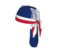 BOAIHH Wyoming State Flag - Gorra de ciclismo cómoda, ligera, absorbente, transpirable, para deportes al aire libre, color negro