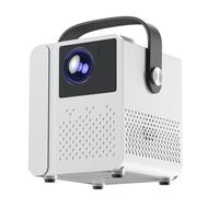 Boannice Proyector Portátil con Sistema Operativo Android 9, 230 ANSI 9000 Lúmenes, Enfoque Motorizado, Proyector Móvil, Exterior, Home Cinema para iOS/Android