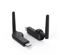 Boannice Transmisor Bluetooth 5.4 USB, Adaptador de Audio Inalámbrico con Conector AUX de 3.5mm, Antena Externa de Baja Latencia, Uno a Dos para TV, PC, Auriculares Bluetooth, Altavoz Bluetooth