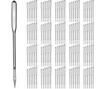 Boao 120 Piezas Agujas para Máquinas de Coser Punto Regular Universal | Tamaños Surtidos 9 11 12 14 16 18, Compatible con la Mayoría de Singer Brother Janome Varmax, Mango bajo a Presión