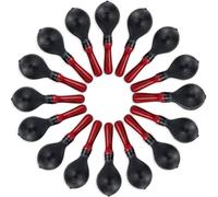 Boao 16 maracas para adultos a granel de 10.2 pulgadas, instrumento de percusión duradero, agitador de mano de rumba, maracas musicales con conchas de plástico ABS y asas de madera, ritmo claro para