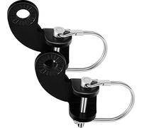 Boao 2 Juegos de adaptadores de acoplador de Enganche de Remolque de Bicicleta, Conector de Repuesto en ángulo Compatible con Enganche de remolques Burley