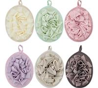 Boao6 piezas de puf de esponja para ducha de baño, puf, bola de ducha exfoliante cuerpo lufah estropajo bola de ducha con bola de baño de flores, , , Juego de colores 2, 1.8[set de ]